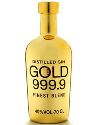 Gold Gin 999.9 (France) 700ml (Quadruple distilled) 43%
